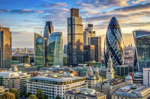 The City of London skyline