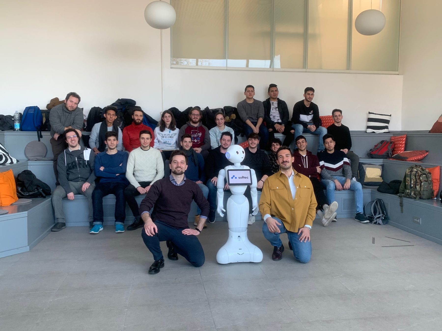 With the SIAM 1838 class and Pepper the robot